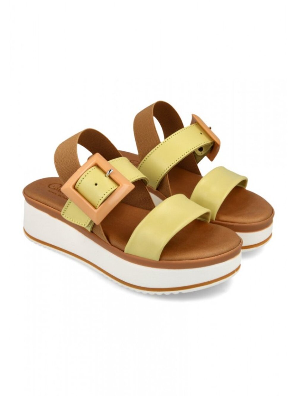 Carlo Pera Pelle Butter Leather Platform Slide Sandals 6